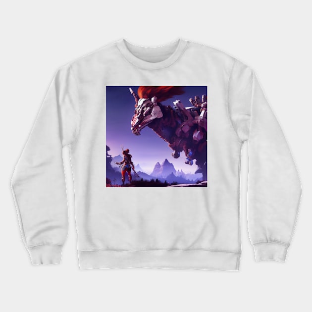 Horizon Zero Dawn 003 Crewneck Sweatshirt by Beastlykitty